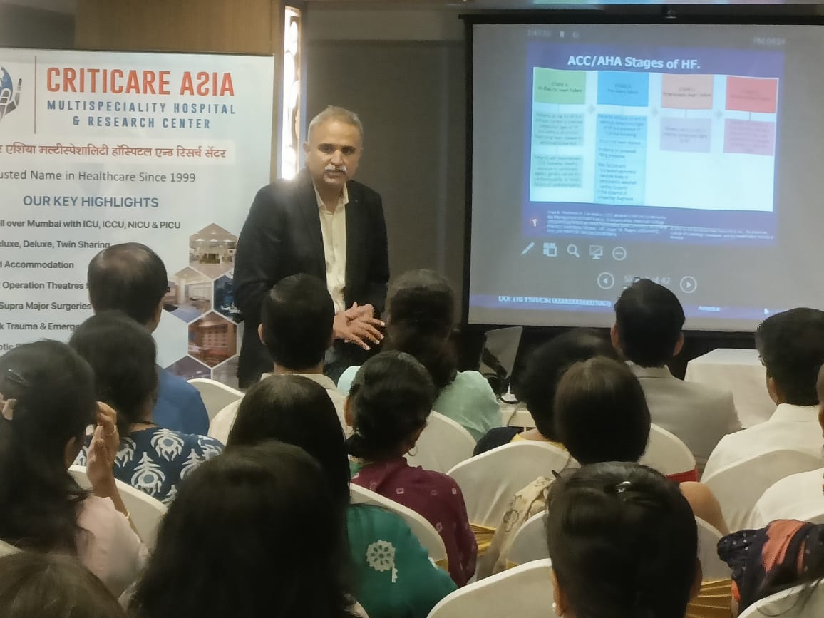 CritiCare Asia scientific activity for Dr with super specialties Consultants of Our hospital